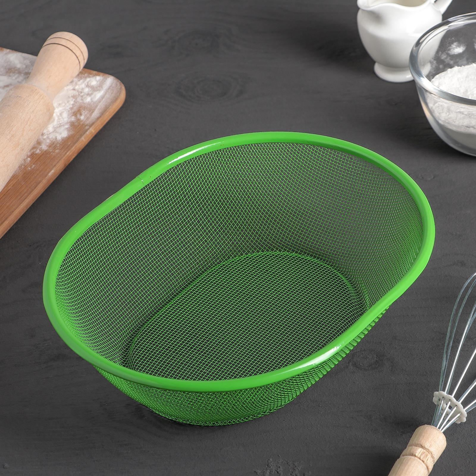 Сито-корзинка Доляна «2 в 1», 26×20 см, цвет МИКС