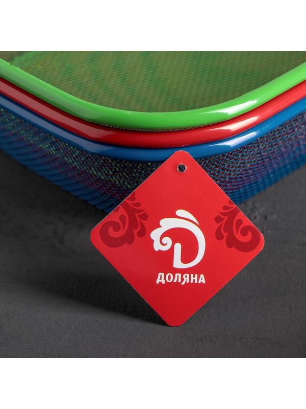 Сито-корзинка Доляна «2 в 1», 28×20 см, цвет МИКС