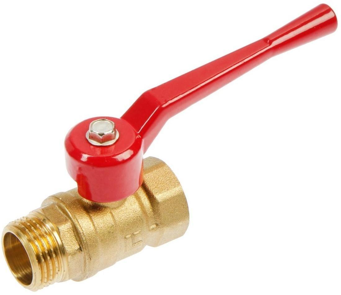 Кран шаровой, внутренняя/наружная резьба 1/2