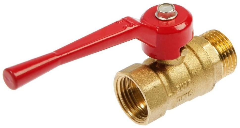 Кран шаровой, внутренняя/наружная резьба 1/2
