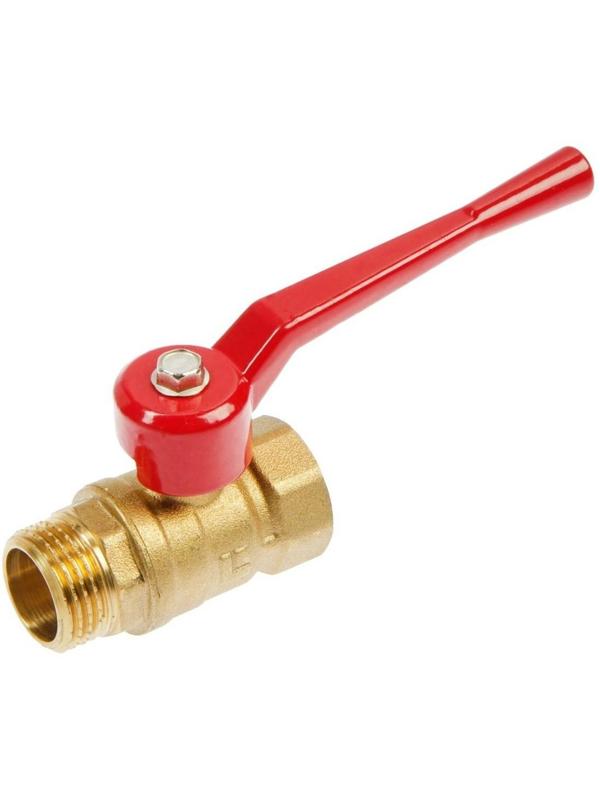 Кран шаровой, внутренняя/наружная резьба 1/2