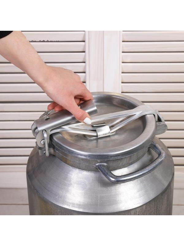 Фляга пищевая, 25 л, горловина 22 см, алюминиевая