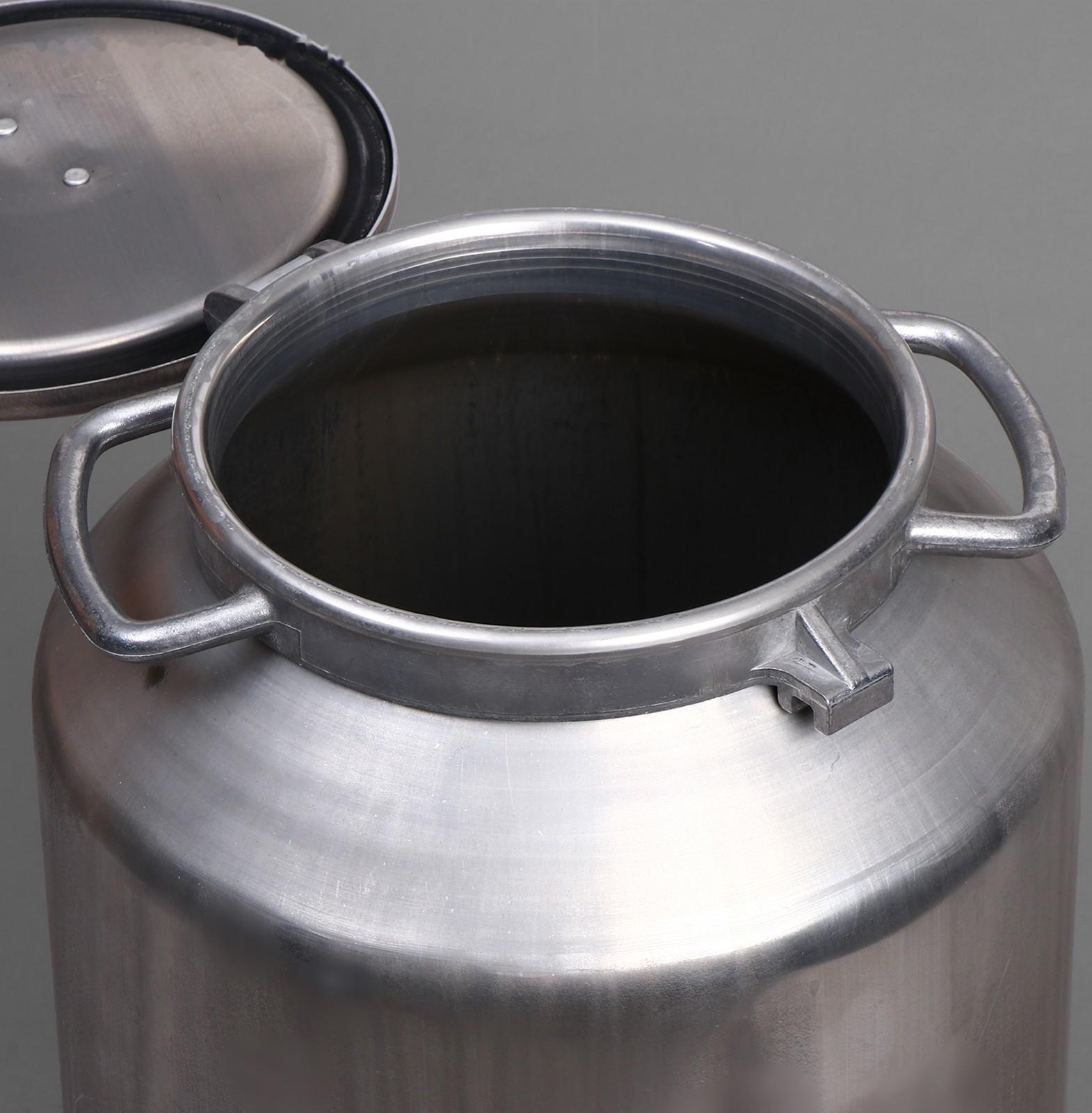 Фляга пищевая, 40 л, горловина 22 см, алюминиевая