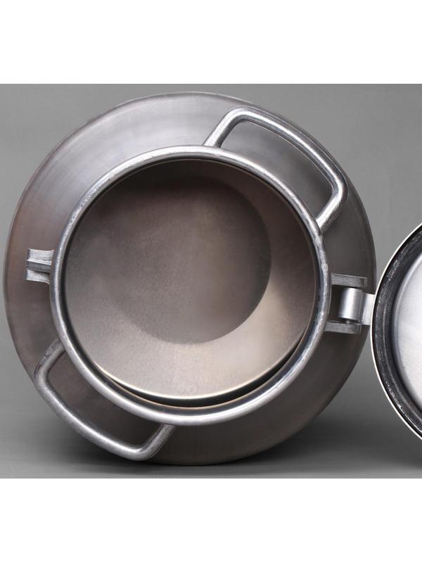 Фляга пищевая, 40 л, горловина 22 см, алюминиевая