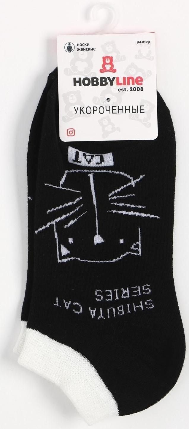 Носки женские, цвет чёрный, размер 23-25