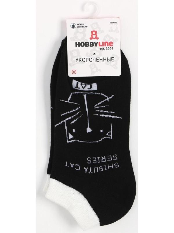 Носки женские, цвет чёрный, размер 23-25