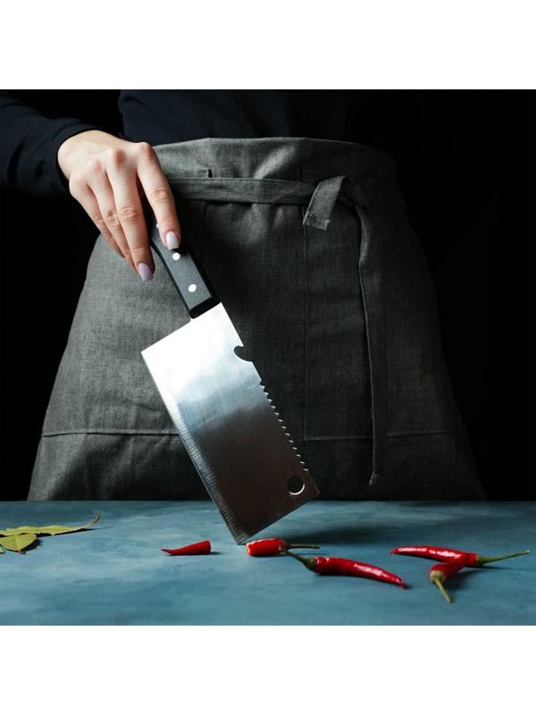 Топорик кухонный «Лидер», двустороннее лезвие, 17×7 см