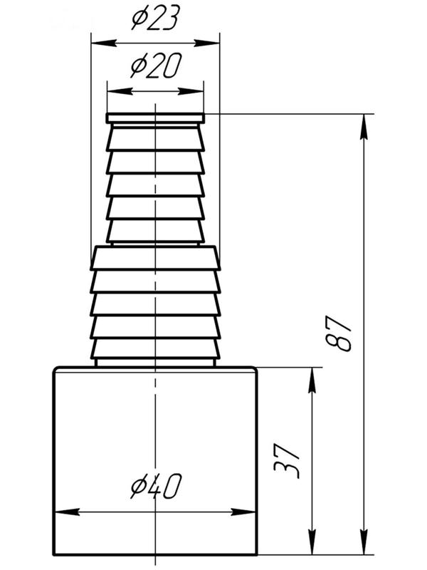 Адаптер для подключения слива бытовой техники 