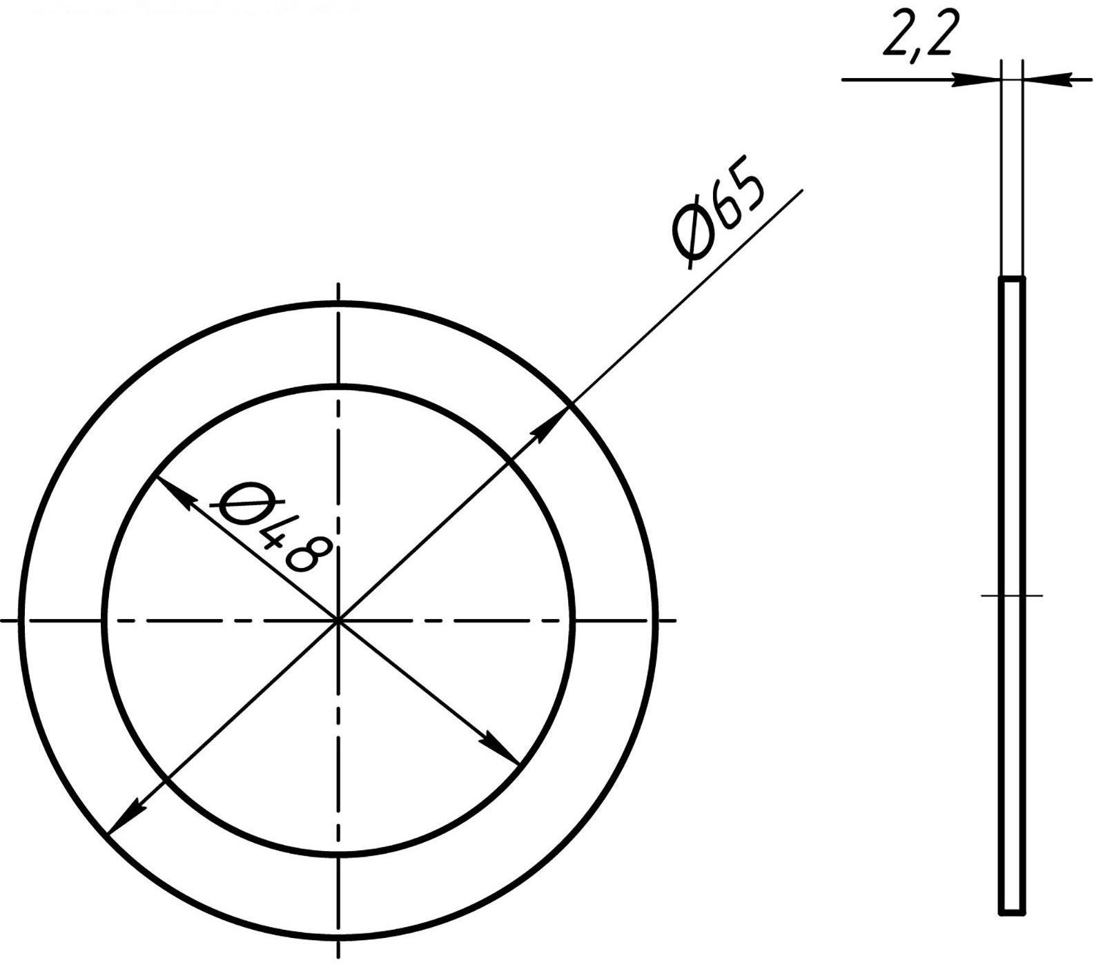 Прокладка плоская под горловину 