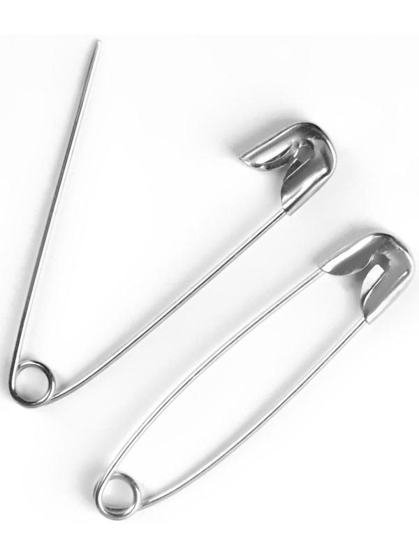 Булавки английские №1, 32 мм, 10 шт, цвет серебряный