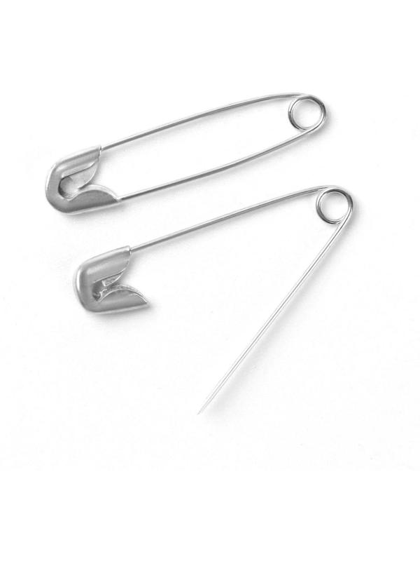 Булавки английские №0, 28 мм, 10 шт, цвет серебряный