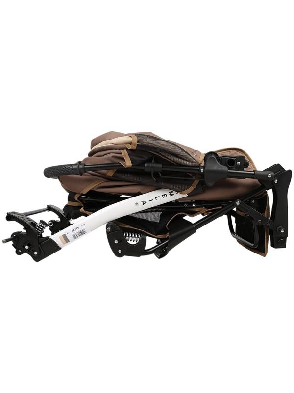 Коляска-трансформер Alis AMELIA I, цвет тёмно-бежевый/светло-бежевый