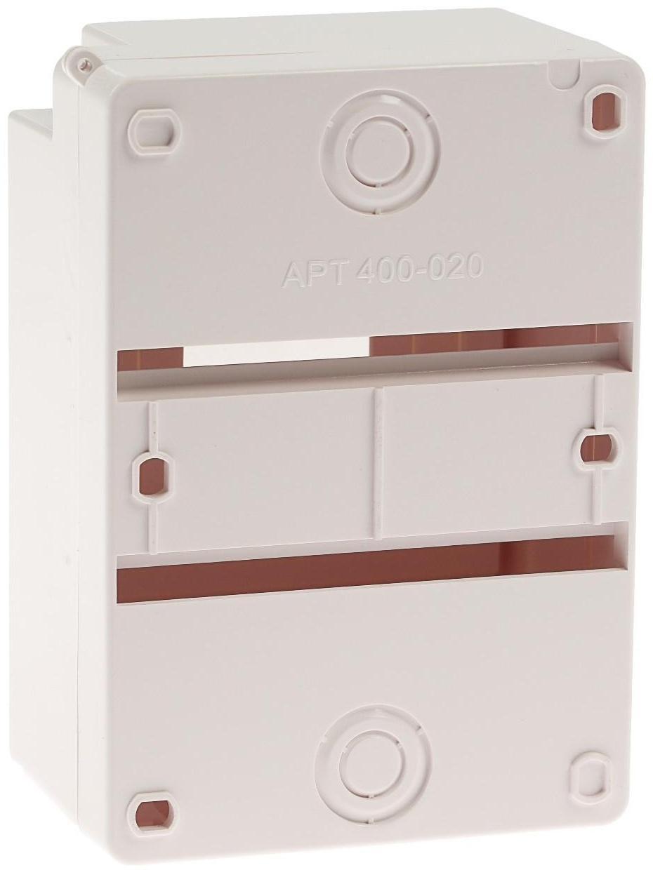 Щит TUNDRA ЩРН-П-4, на 4 модуля, IP30, с крышкой, навесной, пластик, цвет белый