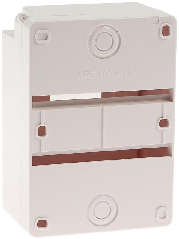 Щит TUNDRA ЩРН-П-4, на 4 модуля, IP30, с крышкой, навесной, пластик, цвет белый