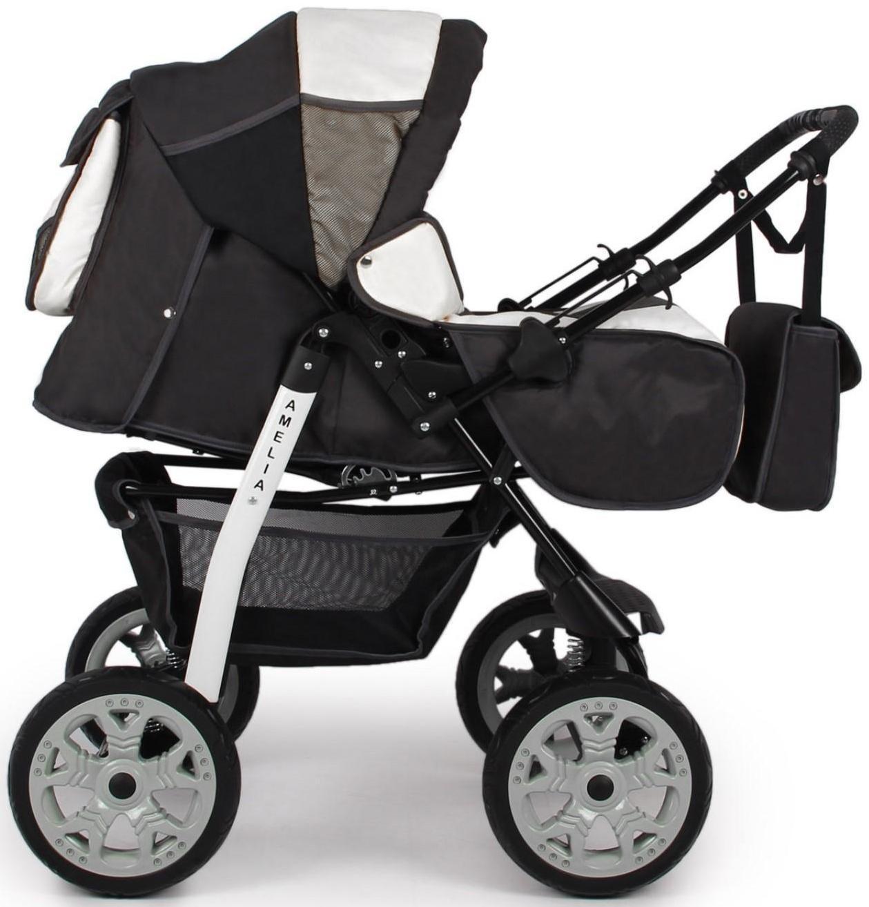 Коляска-трансформер Alis AMELIA I, цвет тёмно-серый/светло-серый