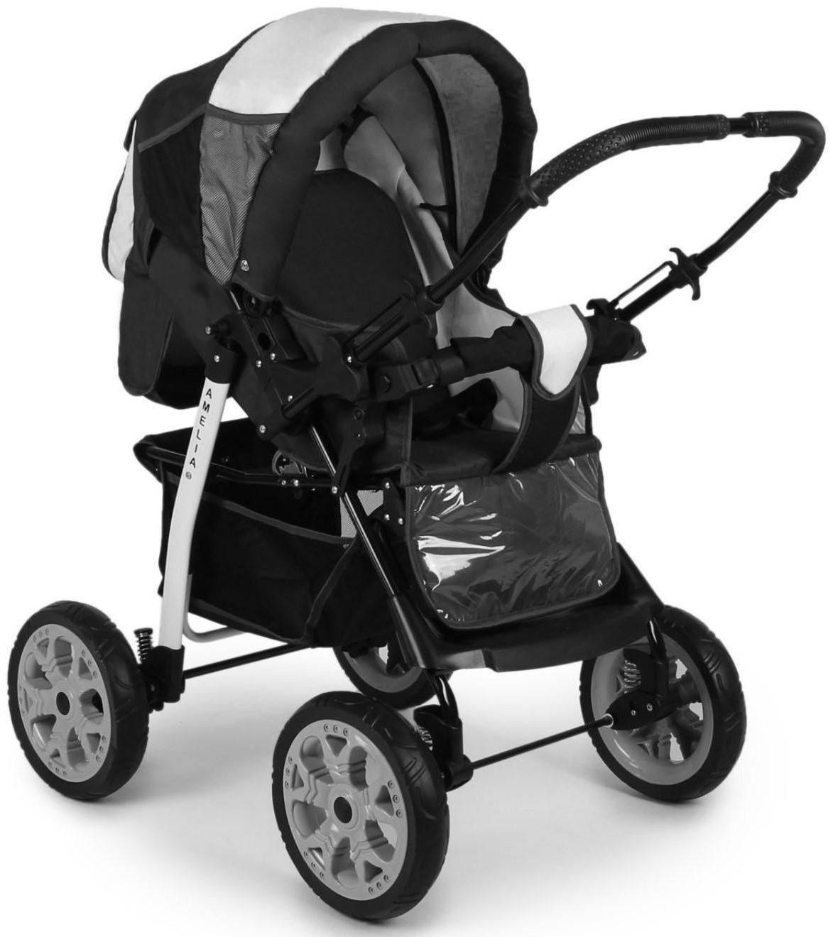 Коляска-трансформер Alis AMELIA I, цвет тёмно-серый/светло-серый