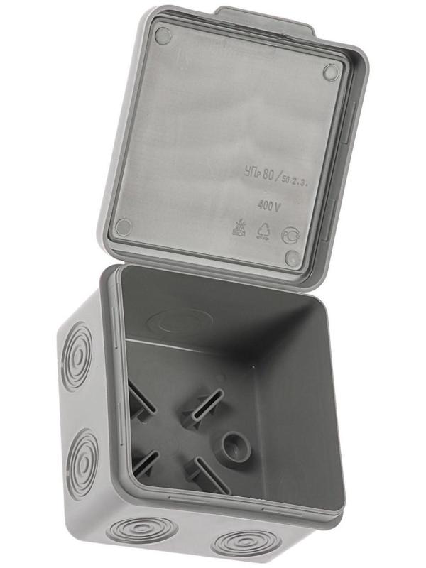 Коробка распределительная TUNDRA, 80х80х50 мм, IP54, для открытой установки