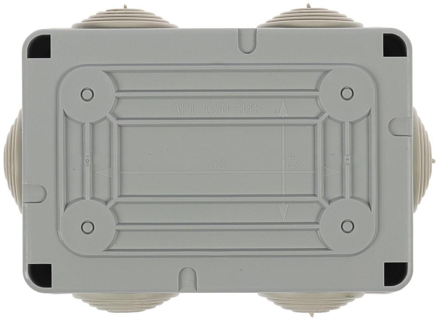 Коробка распределительная TUNDRA, 120х80х50 мм, IP55, открыт. установки, с мембранами