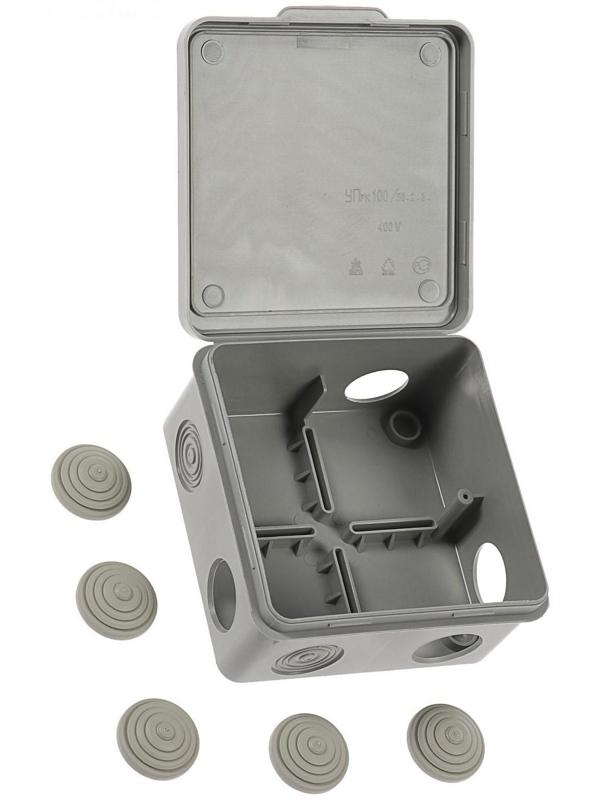 Коробка распределительная TUNDRA, 100х100х50 мм, IP54, для открытой установки