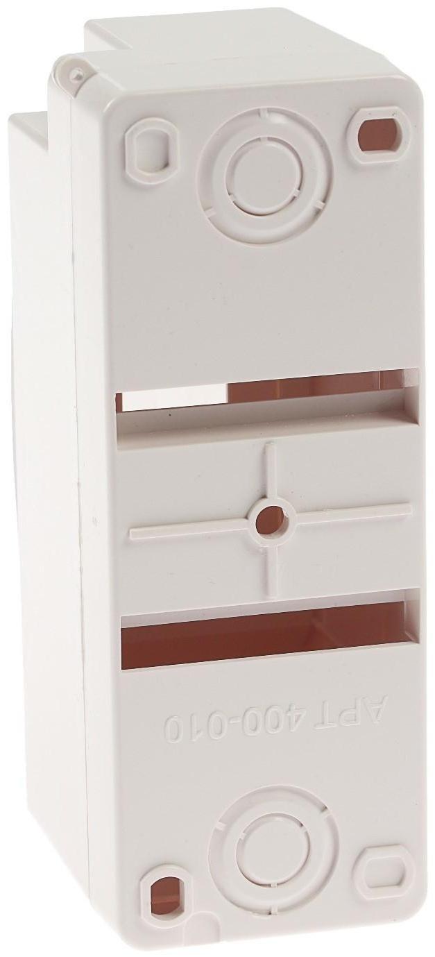 Щит TUNDRA ЩРН-П-2, на 2 модуля, IP30, с крышкой, навесной, пластик, цвет белый