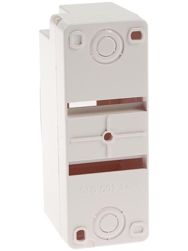 Щит TUNDRA ЩРН-П-2, на 2 модуля, IP30, с крышкой, навесной, пластик, цвет белый