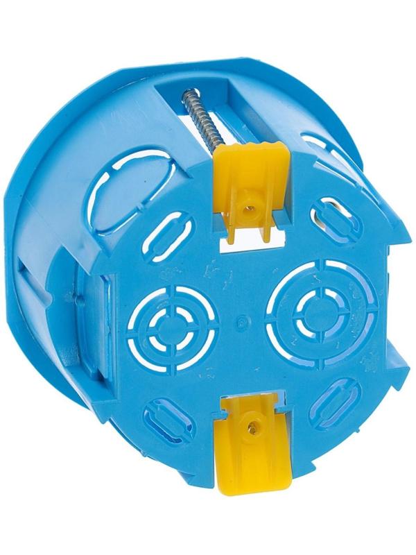 Коробка установочная TUNDRA, 68х45 мм, IP20, для полых стен, синяя