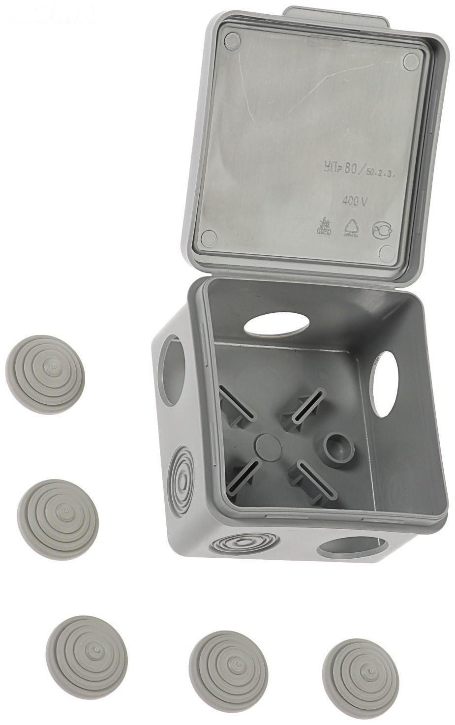 Коробка распределительная TUNDRA, 80х80х50 мм, IP54, для открытой установки