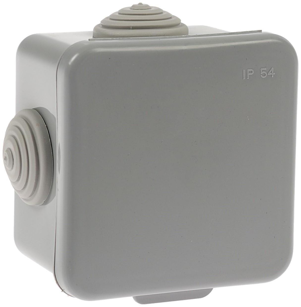 Коробка распределительная TUNDRA, 65х65х45 мм, IP54, для открытой установки, серый