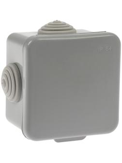 Коробка распределительная TUNDRA, 65х65х45 мм, IP54, для открытой установки, серый