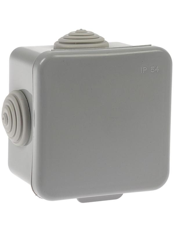 Коробка распределительная TUNDRA, 65х65х45 мм, IP54, для открытой установки, серый