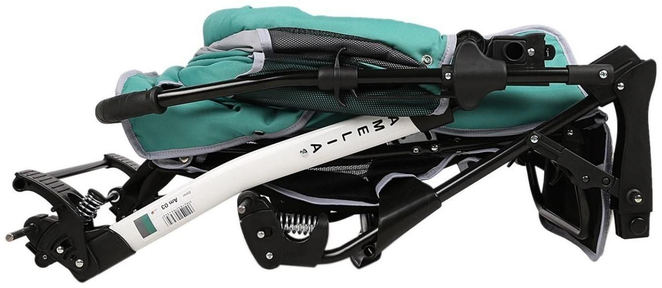 Коляска-трансформер Alis AMELIA I, цвет зелёный/светло-серый