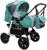 Коляска-трансформер Alis AMELIA I, цвет зелёный/светло-серый