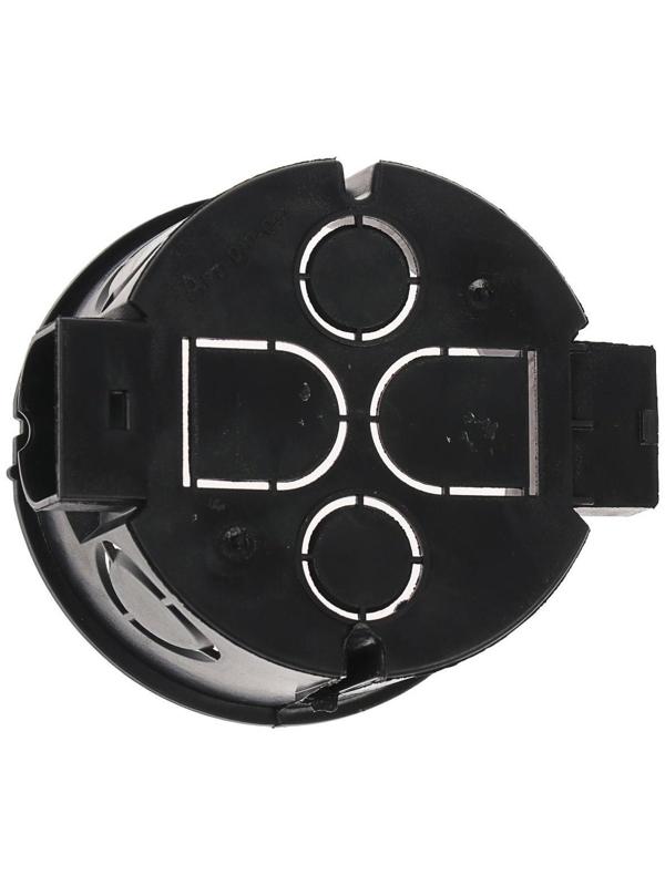 Коробка установочная TUNDRA, 68х40 мм, IP20, для сплошных стен, черная