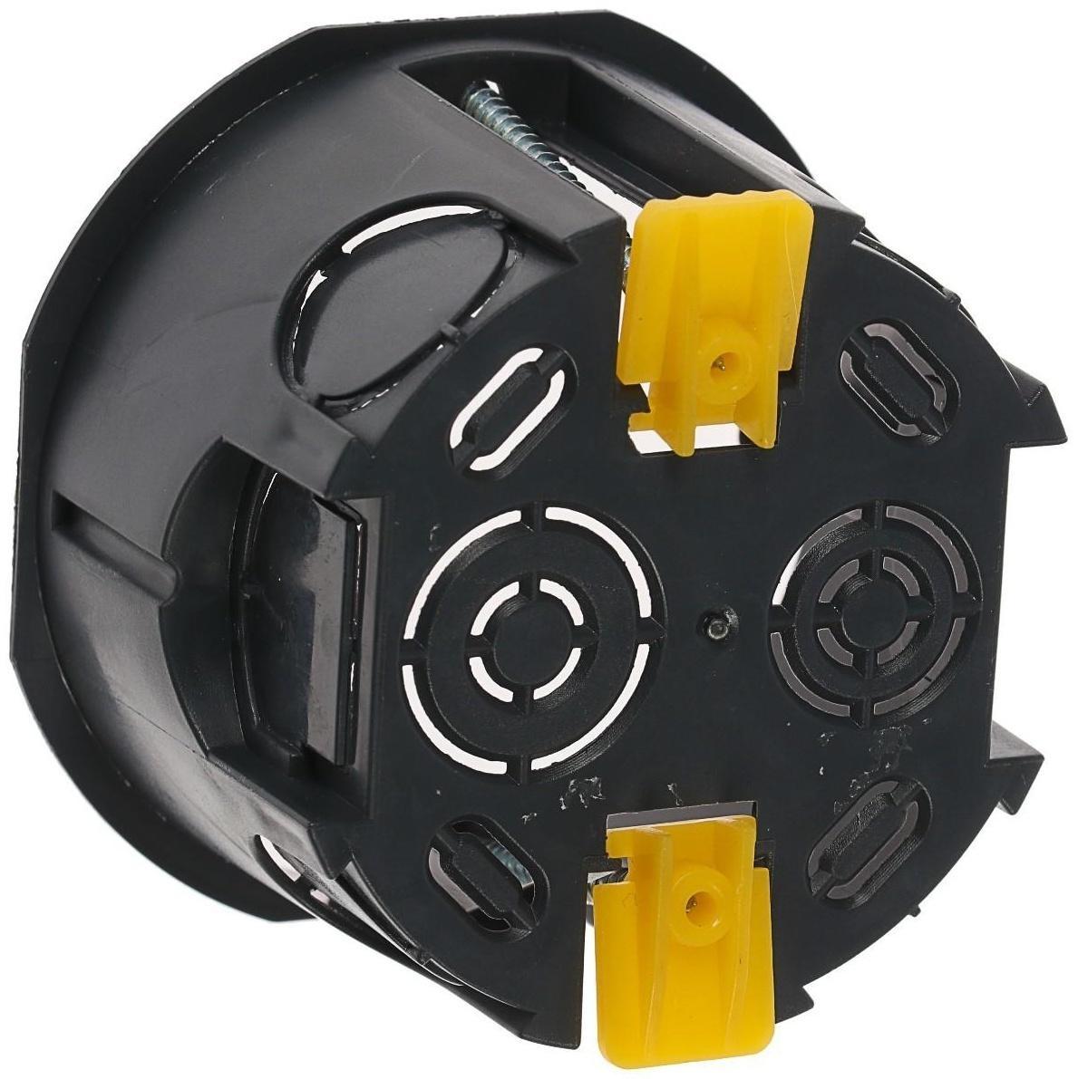 Коробка установочная TUNDRA, 68х45 мм, IP20, для полых стен, черная