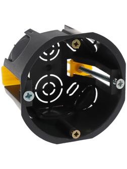 Коробка установочная TUNDRA, 68х45 мм, IP20, для полых стен, черная