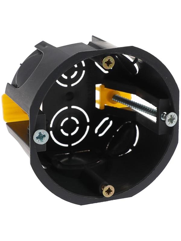 Коробка установочная TUNDRA, 68х45 мм, IP20, для полых стен, черная