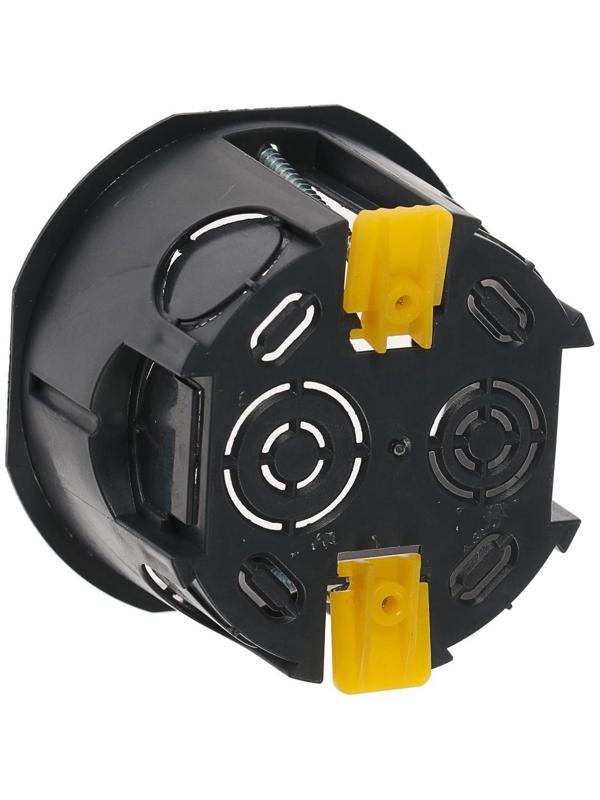 Коробка установочная TUNDRA, 68х45 мм, IP20, для полых стен, черная