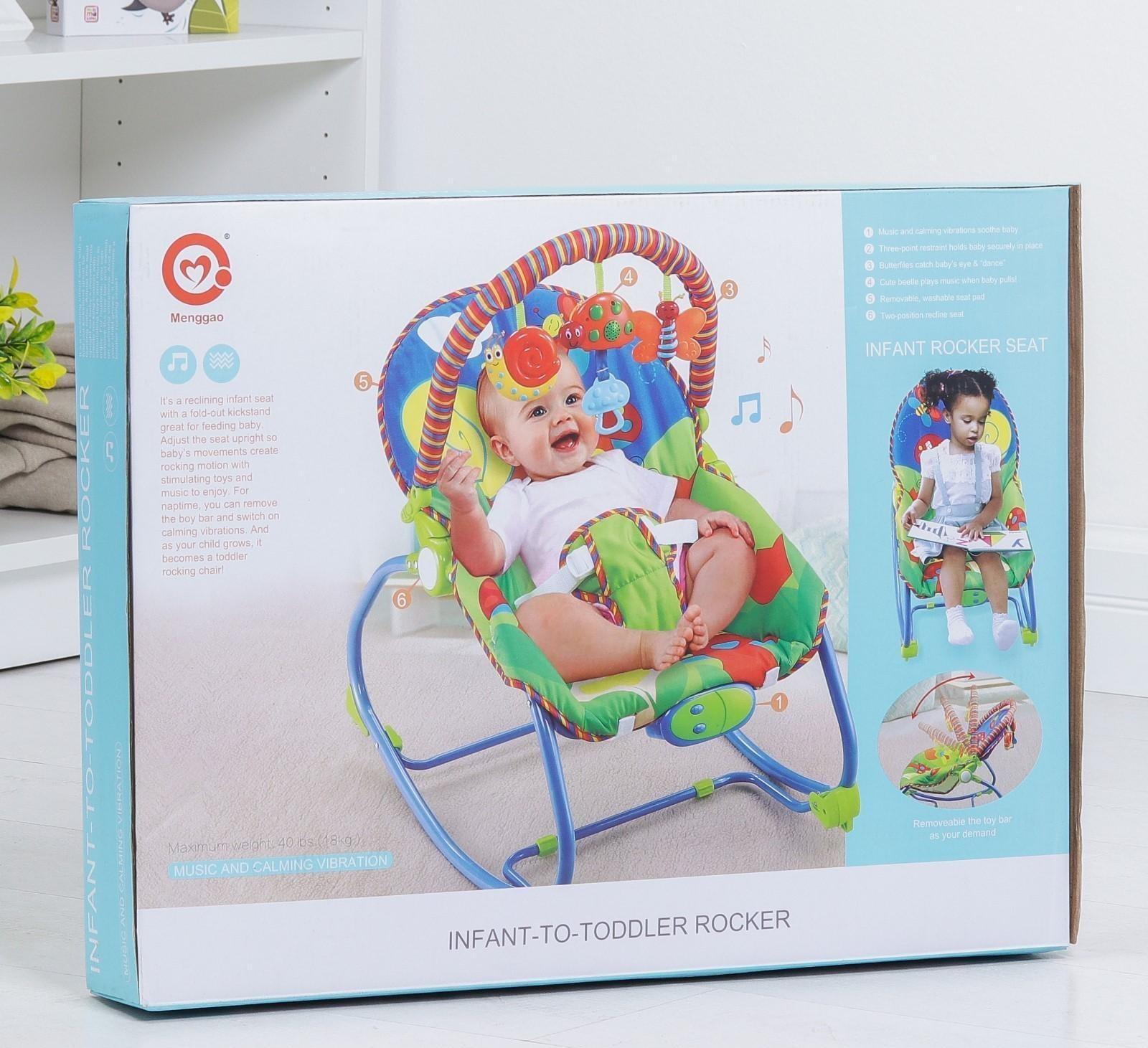 Шезлонг «Улитка и друзья», с погремушками