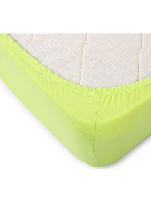Простыня на резинке «Купу-купу», 160х200х20 см, салатовый, трикотаж