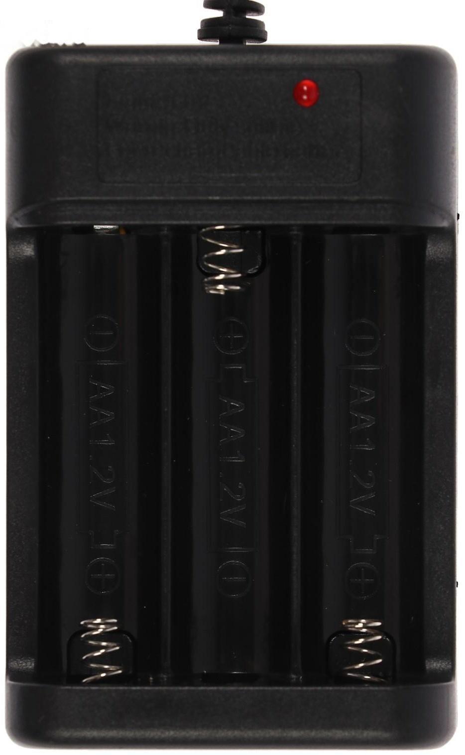 Зарядное устройство для трех аккумуляторов АА UC-25, USB, ток заряда 250 мА, чёрное