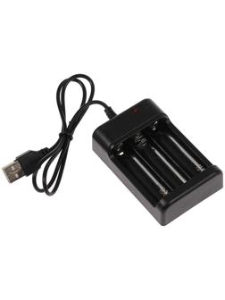 Зарядное устройство для трех аккумуляторов АА UC-25, USB, ток заряда 250 мА, чёрное