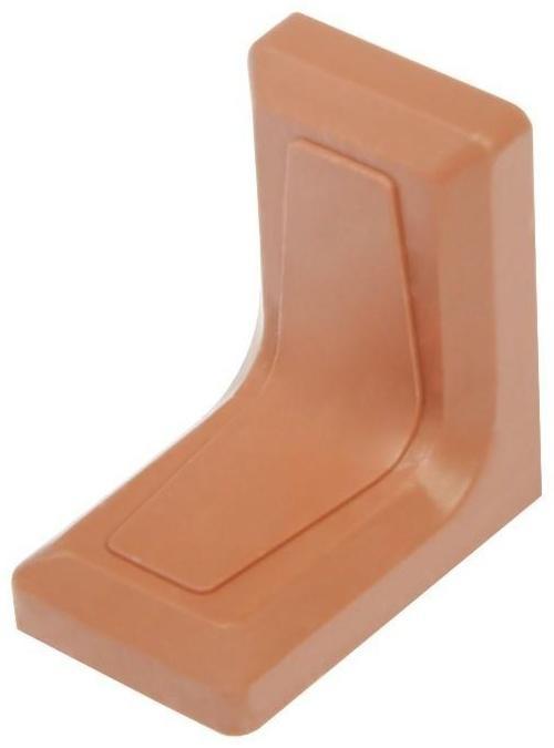 Уголок 26х26 с декоративной накладкой, коричневый/цинк, 250 шт.