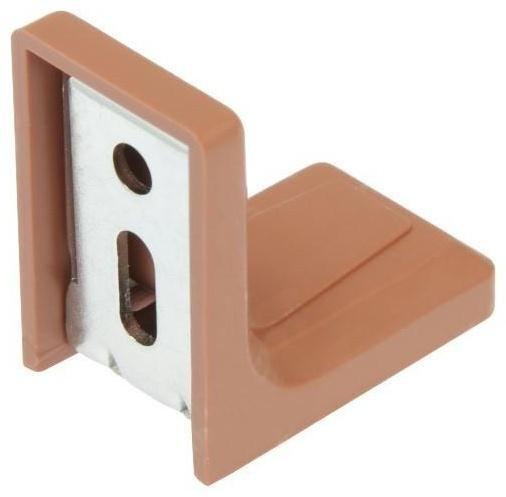 Уголок 26х26 с декоративной накладкой, коричневый/цинк, 250 шт.