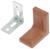 Уголок 26х26 с декоративной накладкой, коричневый/цинк, 250 шт.