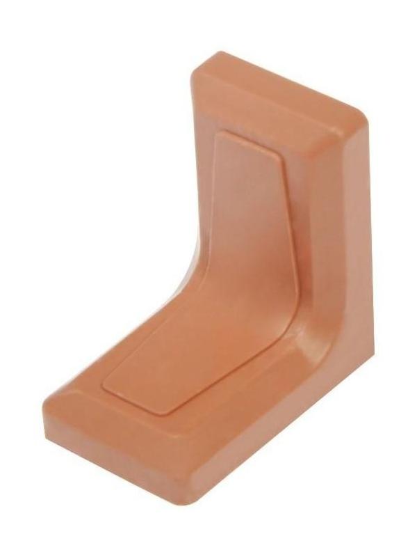 Уголок 26х26 с декоративной накладкой, коричневый/цинк, 250 шт.