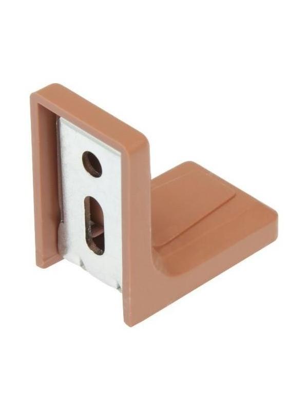 Уголок 26х26 с декоративной накладкой, коричневый/цинк, 250 шт.