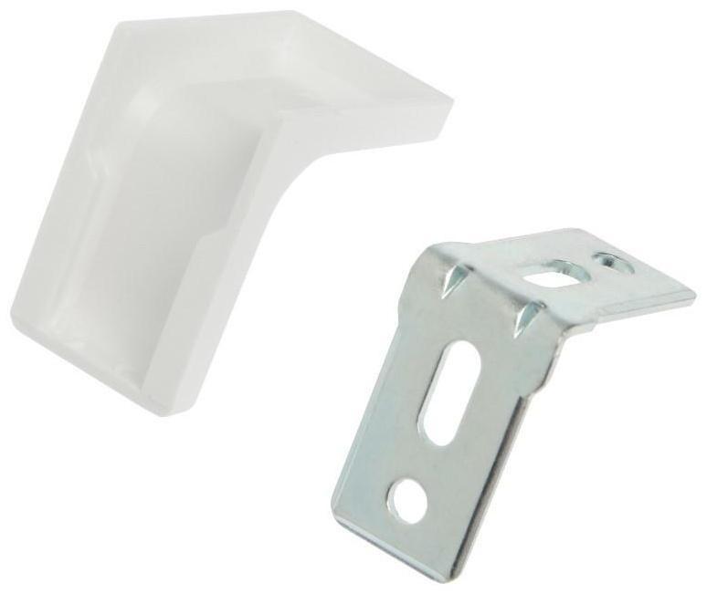 Уголок с декоративной накладкой, 26х26, белый, 250 шт.