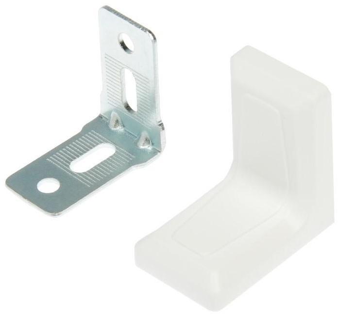 Уголок с декоративной накладкой, 26х26, белый, 250 шт.