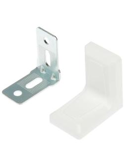 Уголок с декоративной накладкой, 26х26, белый, 250 шт.