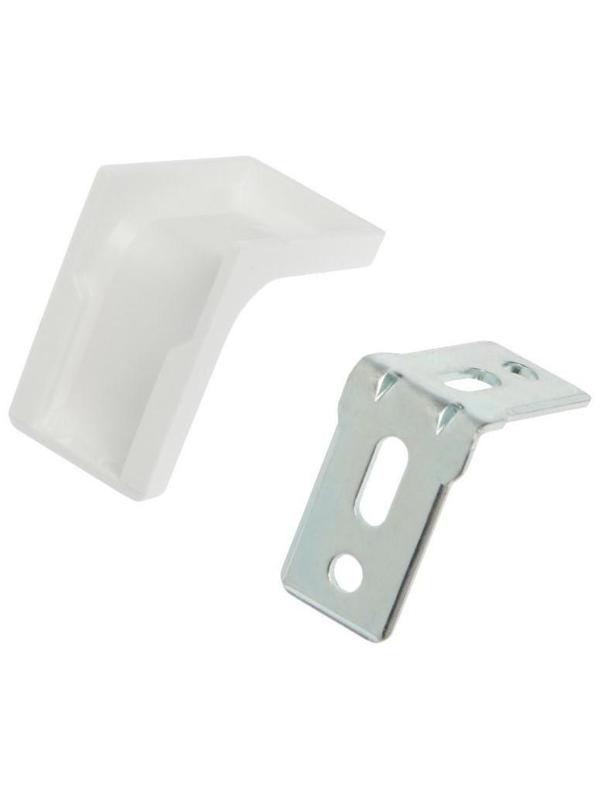 Уголок с декоративной накладкой, 26х26, белый, 250 шт.